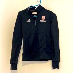 Adidas climatelite Bradley University quarter zip pullover sz xs